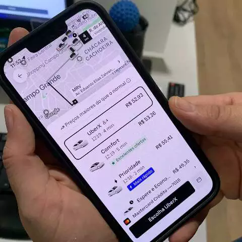 Uber dispara em Campo Grande antes de Brasil x Japão