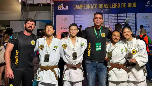 Judô de Campo Grande conquista 5 medalhas no Brasileiro Cadete