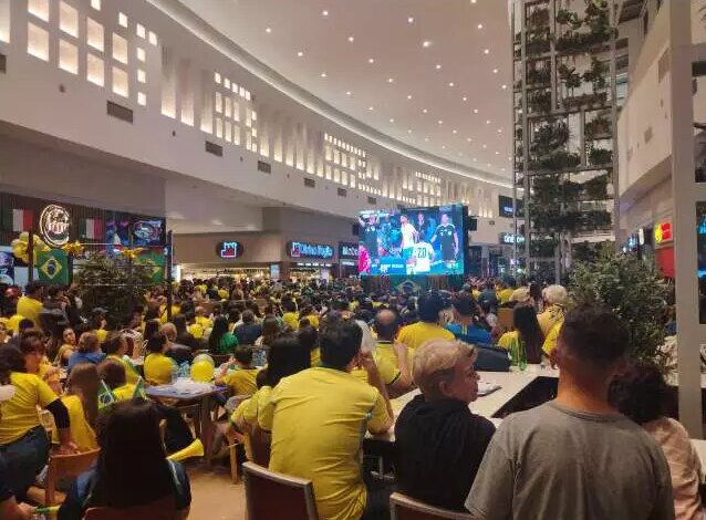 Jogo do Brasil altera funcionamento dos shoppings em Campo Grande