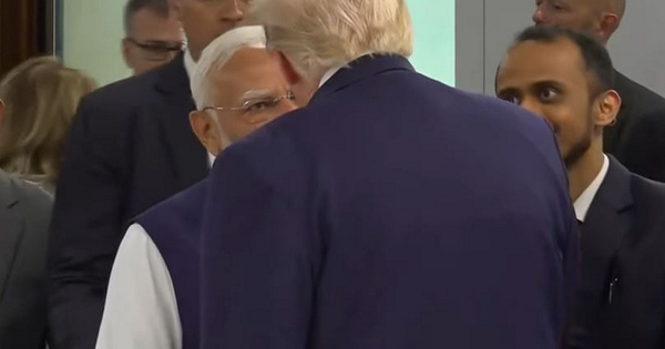 PM Modi e presidente Trump mantêm breve interação após foto de família do G7 na França