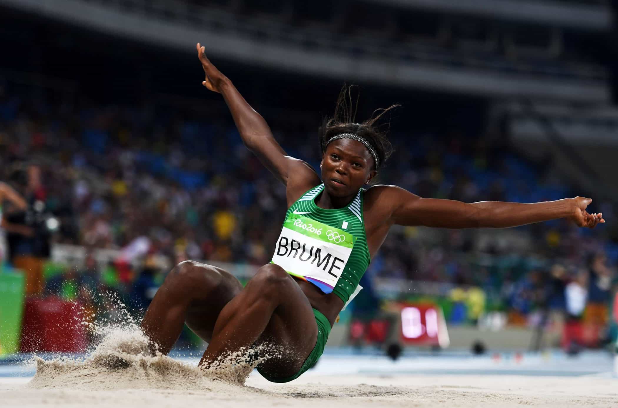 Ese Brume ganha ouro com o melhor salto da temporada no USATF San Diego Open