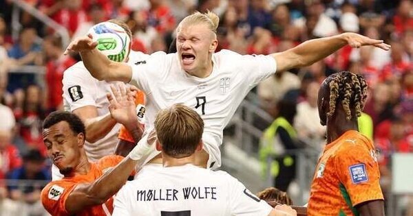 Erling Haaland chega tarde para fazer a Noruega ultrapassar a Costa do Marfim