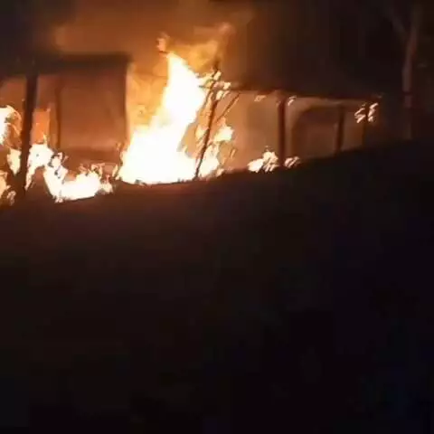 Incêndio em Ponta Porã deixa homem em estado grave