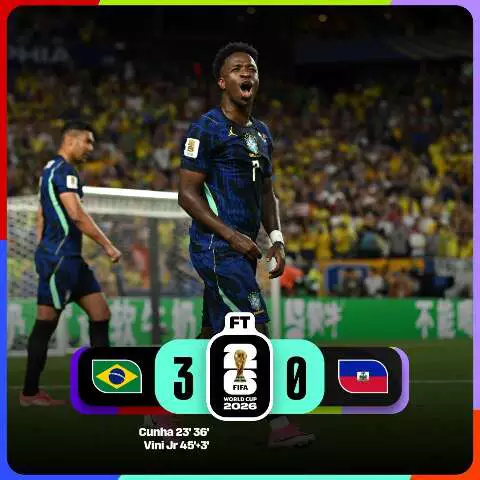 Brasil vence Haiti por 3 a 0 e lidera grupo na Copa 2026