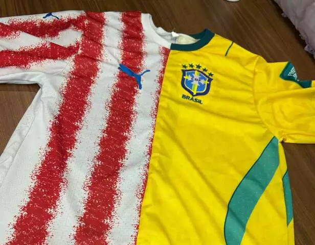 Camiseta ‘brasiguaia’ faz sucesso na fronteira durante a Copa